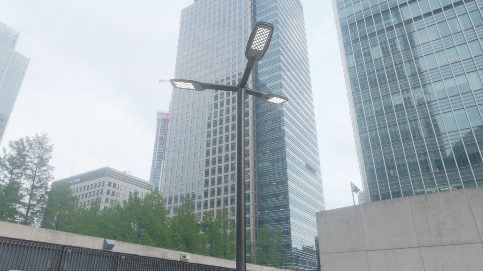 Street Light 12 version 3 3m with pole 3 Low-poly 3D model_27