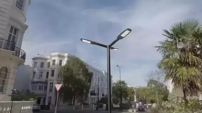 Street Light 12 version 3 3m with pole 3 Low-poly 3D model