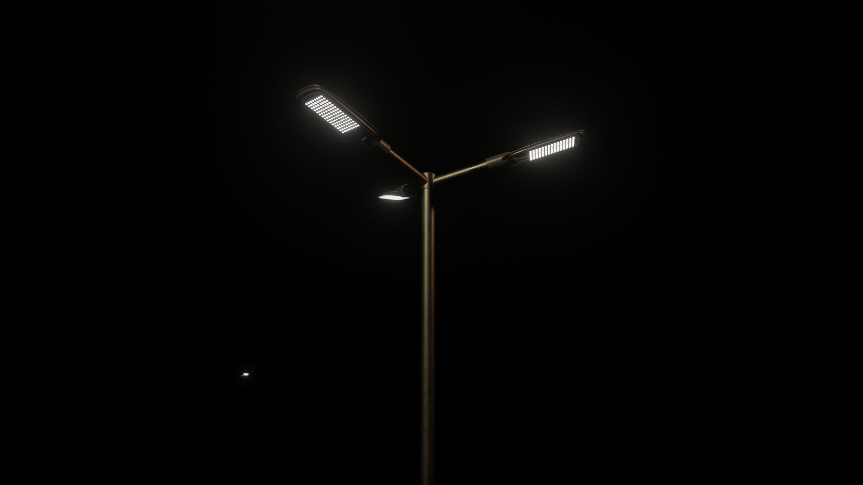 Street Light 12 version 3 3m with pole 3 Low-poly 3D model_32