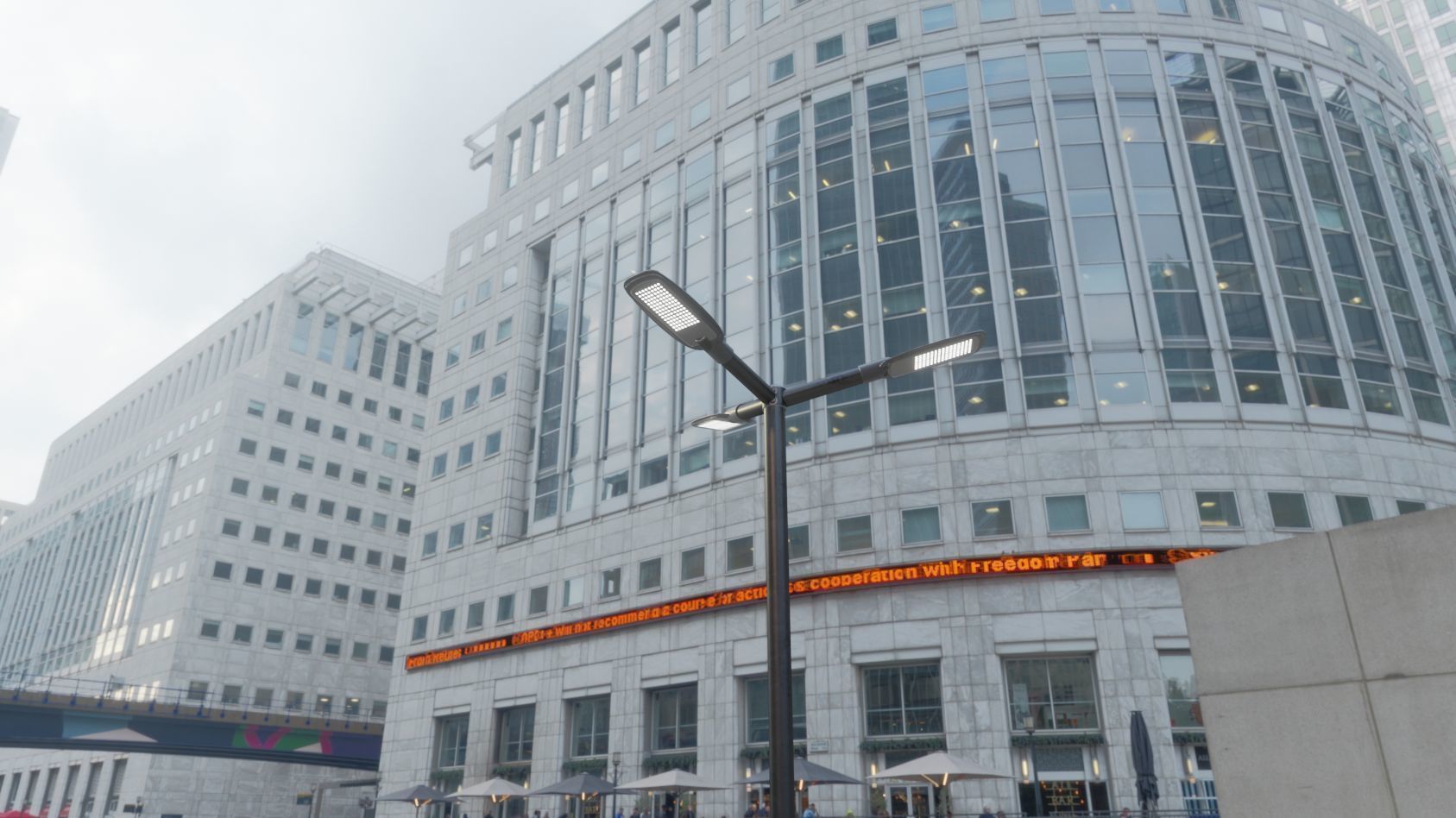 Street Light 12 version 3 3m with pole 3 Low-poly 3D model_1