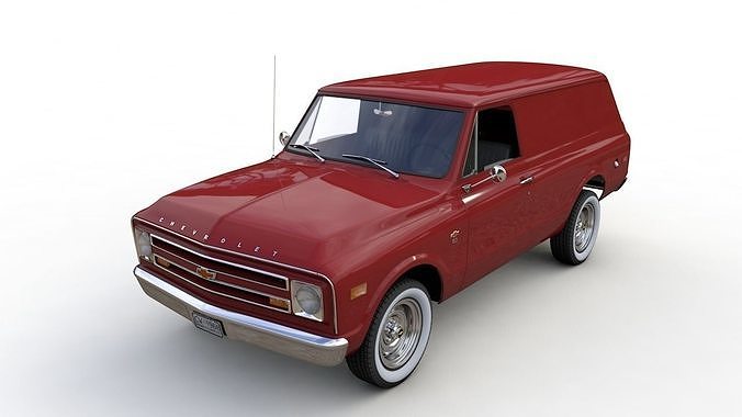 CHEVY C10 PANEL TRUCK 1968 3D model