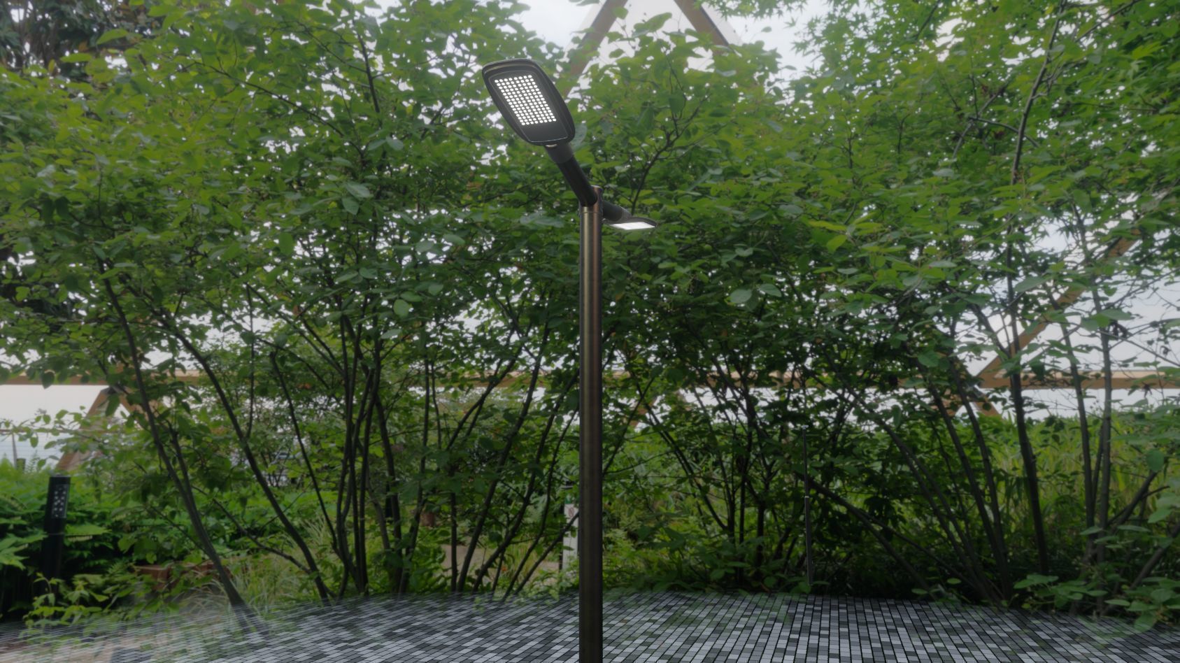 Street Light 12 version 2 3m with pole 3 Low-poly 3D model_45