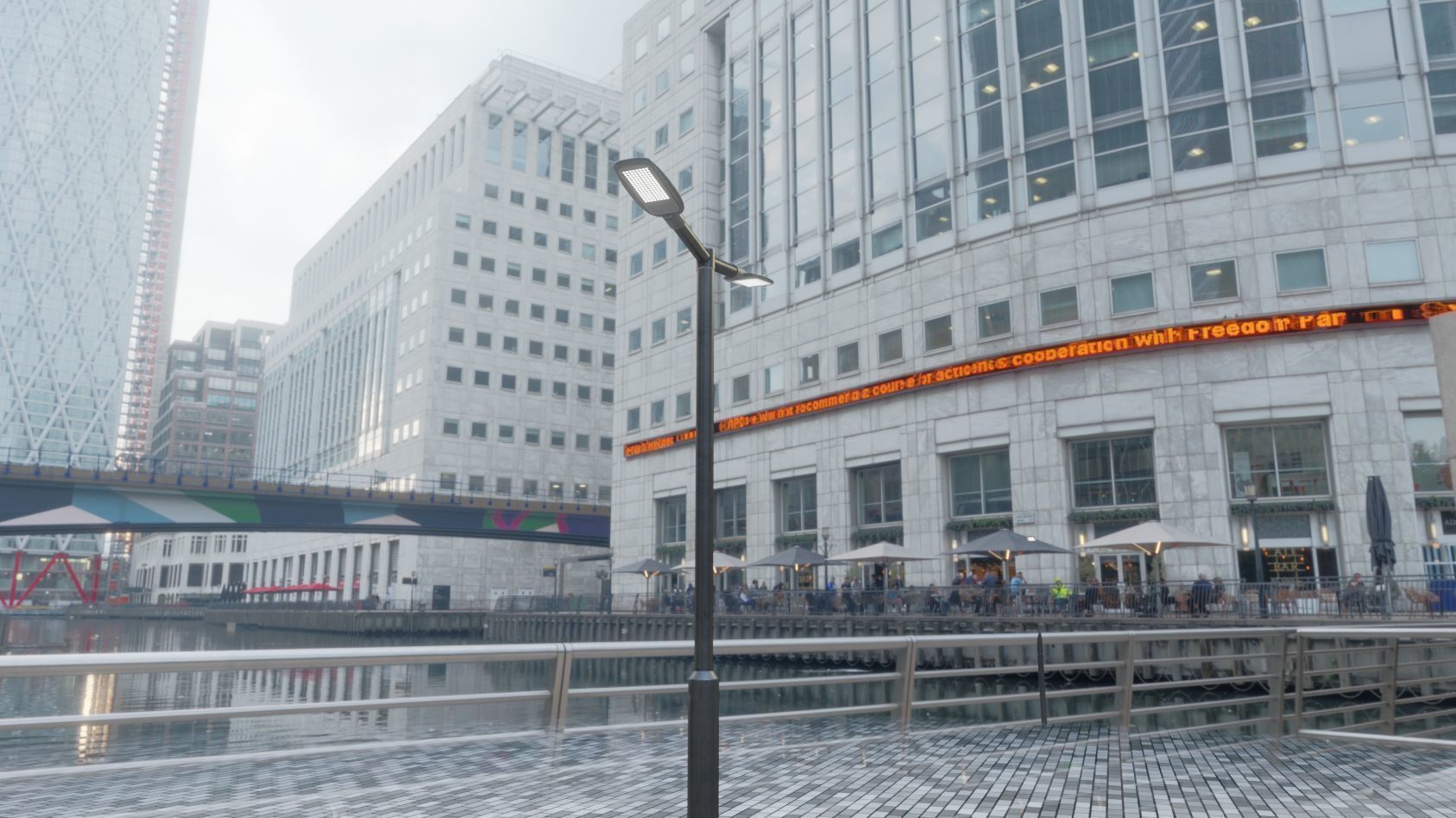 Street Light 12 version 2 3m with pole 3 Low-poly 3D model_61