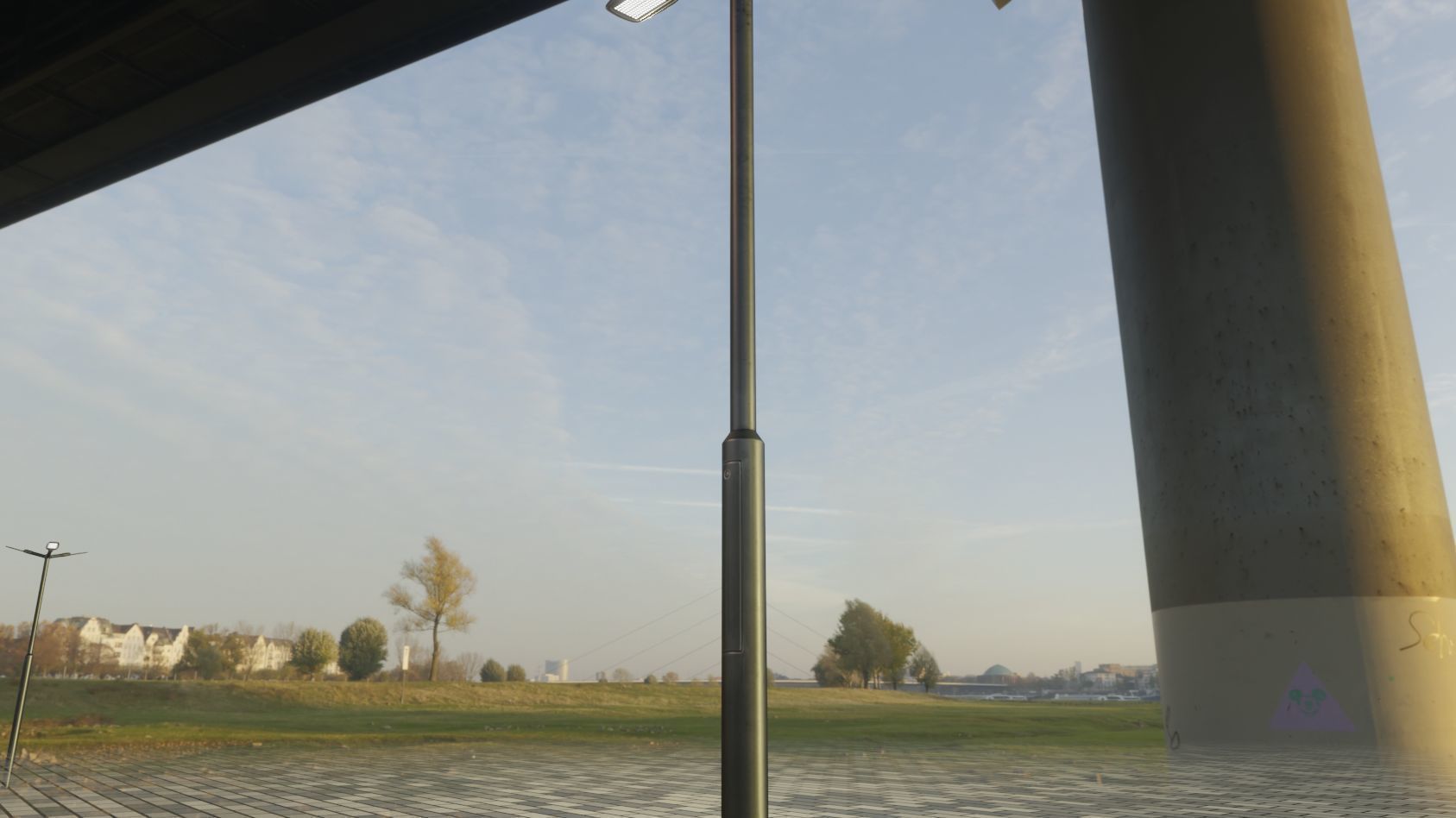 Street Light 12 version 2 3m with pole 3 Low-poly 3D model_25