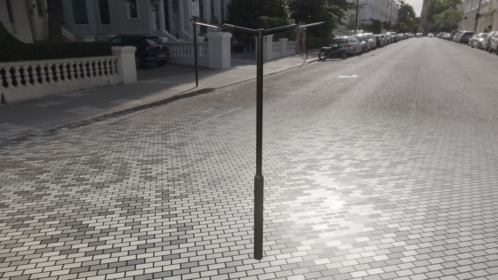 Street Light 12 version 2 3m with pole 3 Low-poly 3D model_20