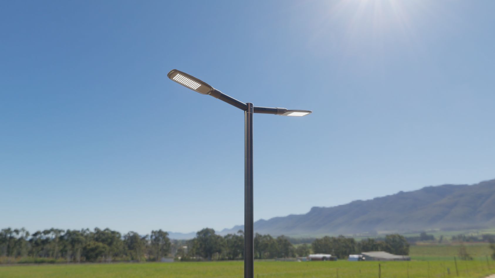 Street Light 12 version 2 3m with pole 3 Low-poly 3D model_48