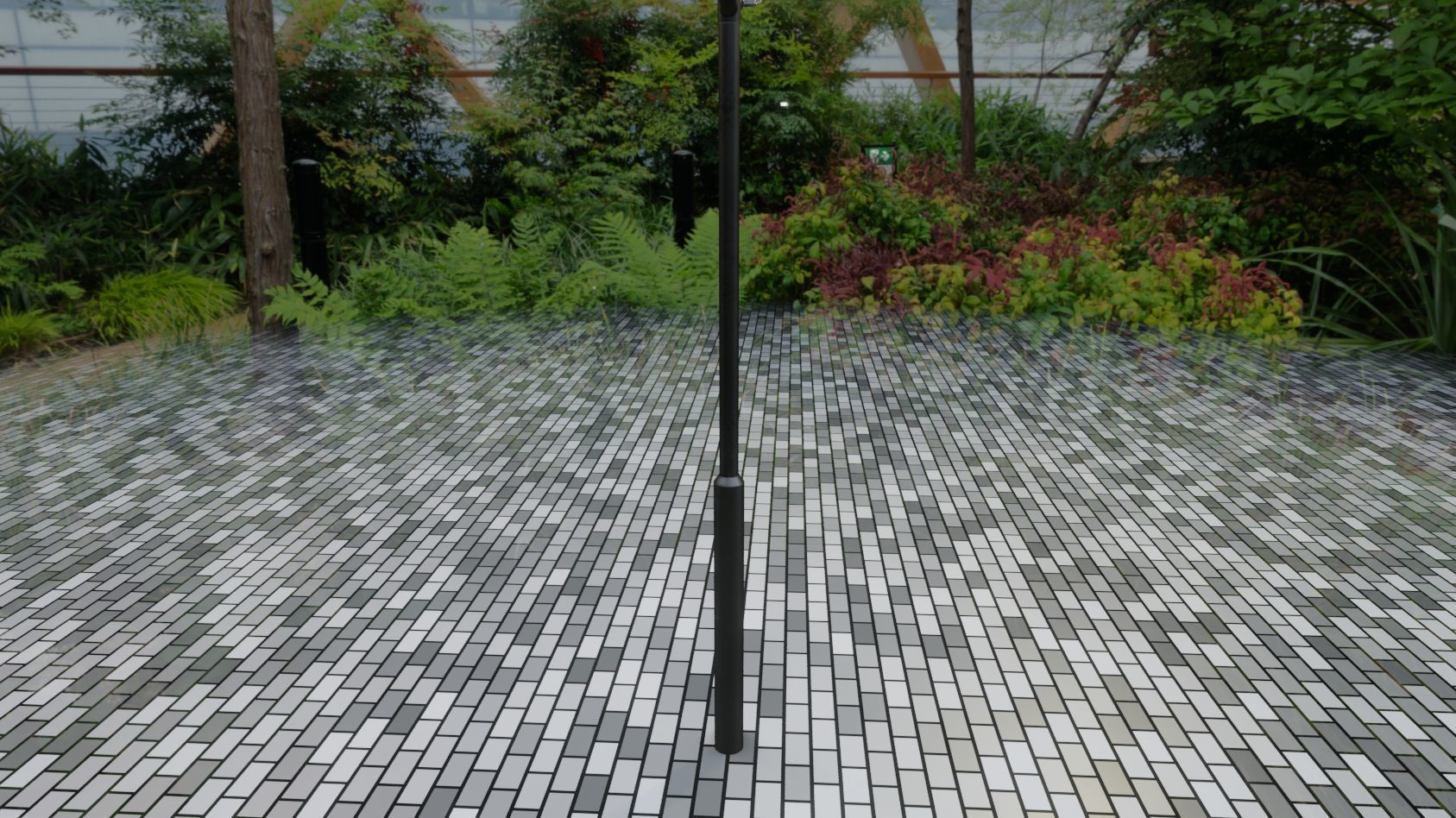 Street Light 12 version 2 3m with pole 3 Low-poly 3D model_30