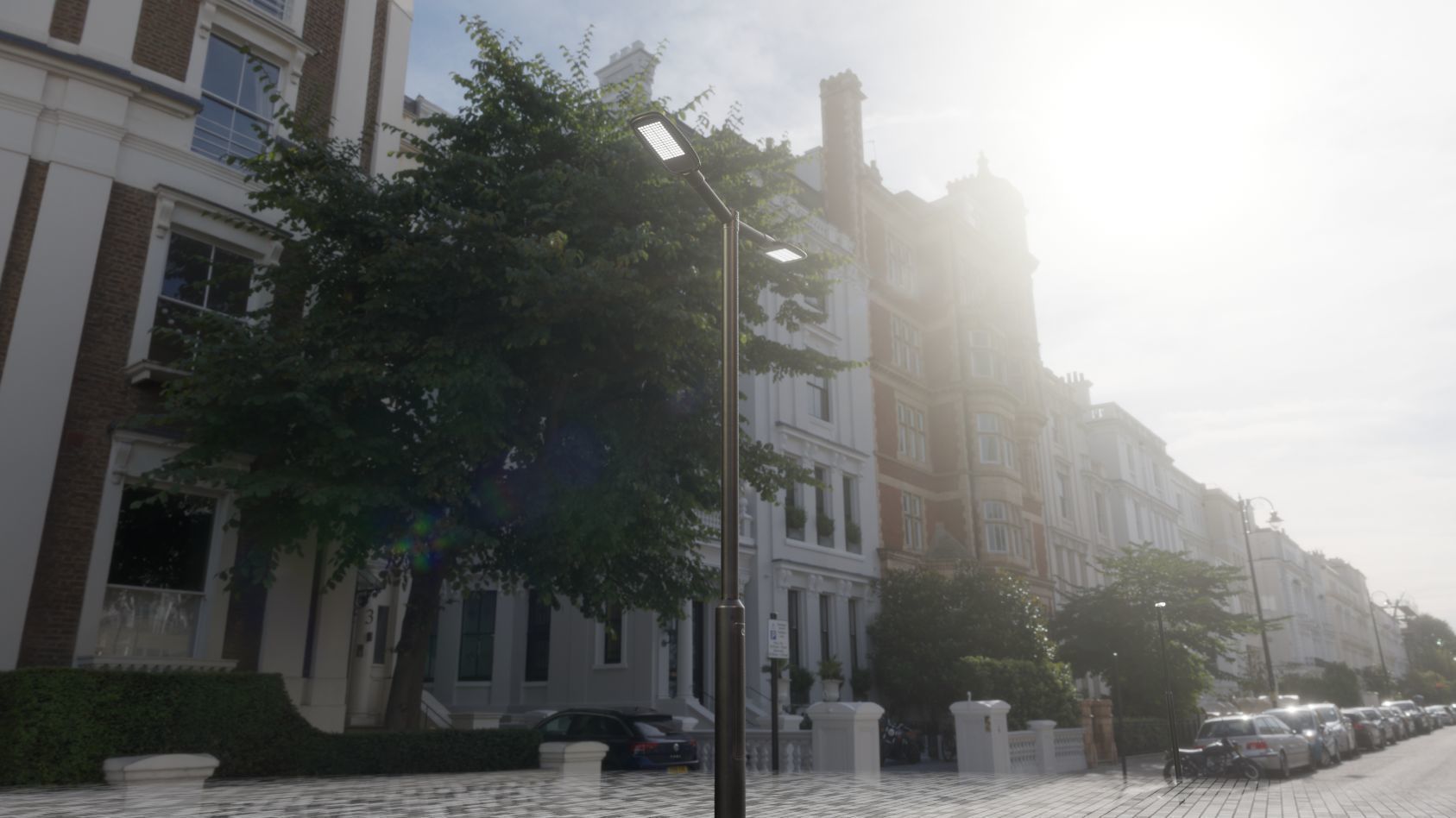 Street Light 12 version 2 3m with pole 3 Low-poly 3D model_80