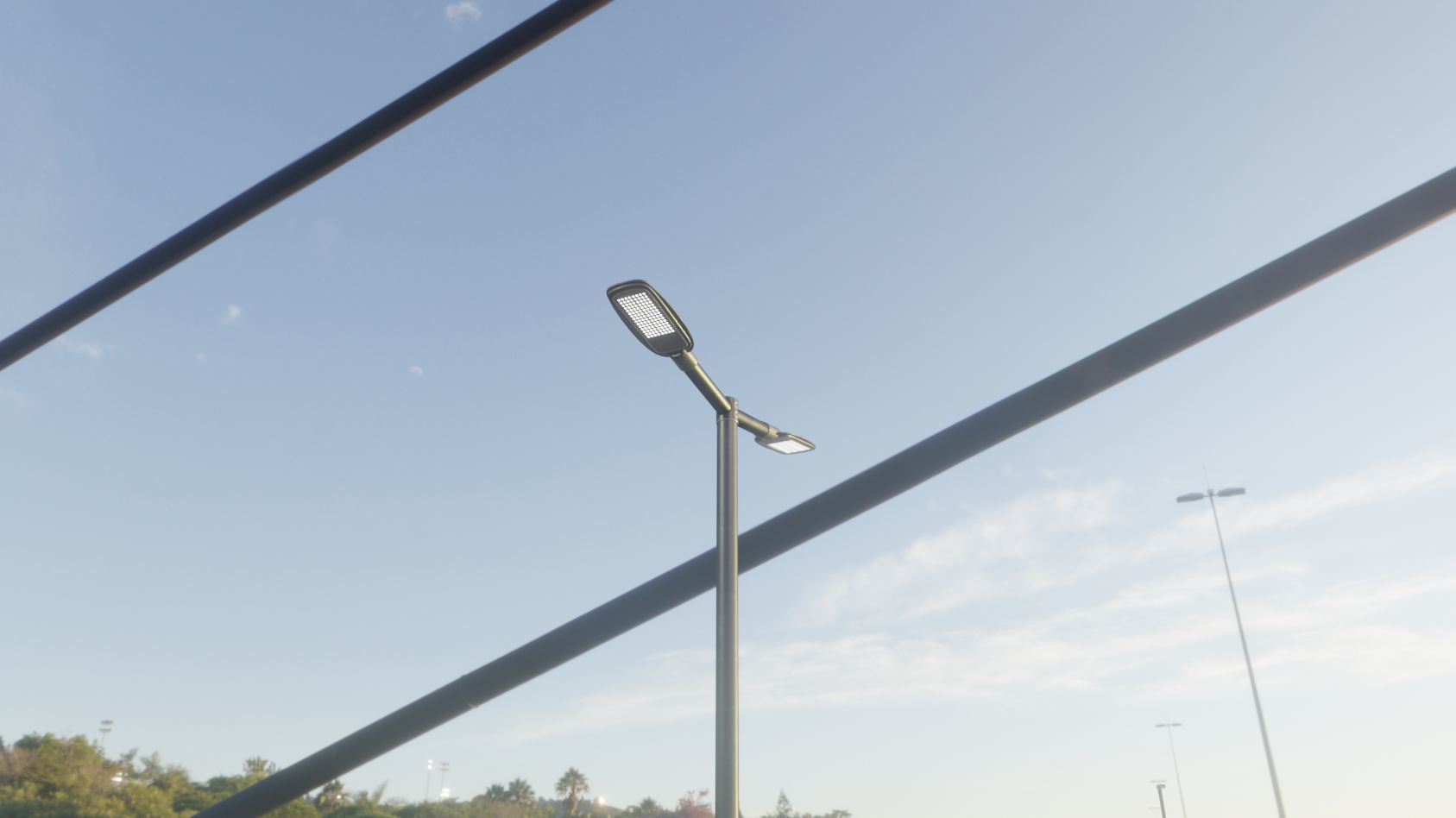 Street Light 12 version 2 3m with pole 3 Low-poly 3D model_13