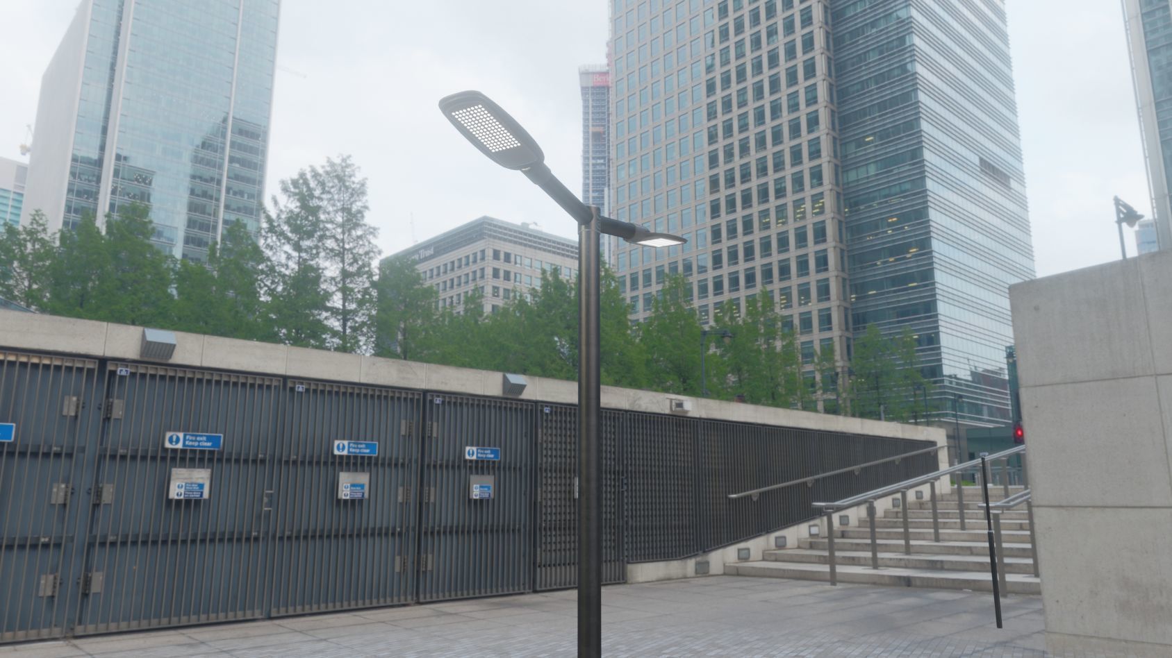 Street Light 12 version 2 3m with pole 3 Low-poly 3D model_46