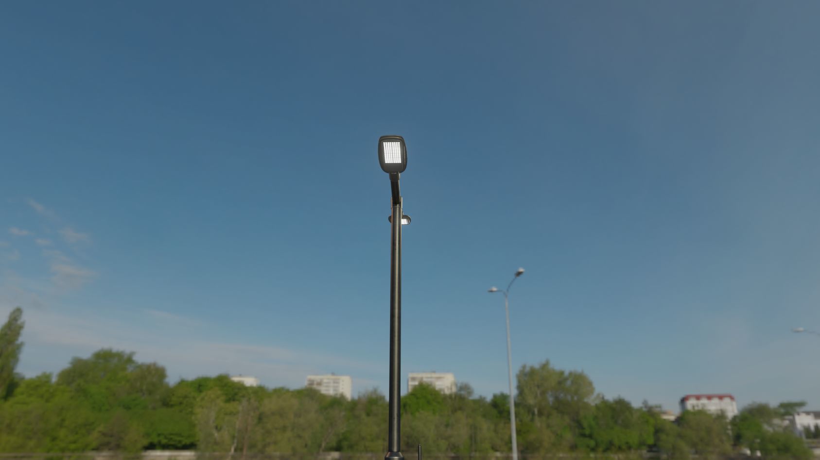 Street Light 12 version 2 3m with pole 3 Low-poly 3D model_59