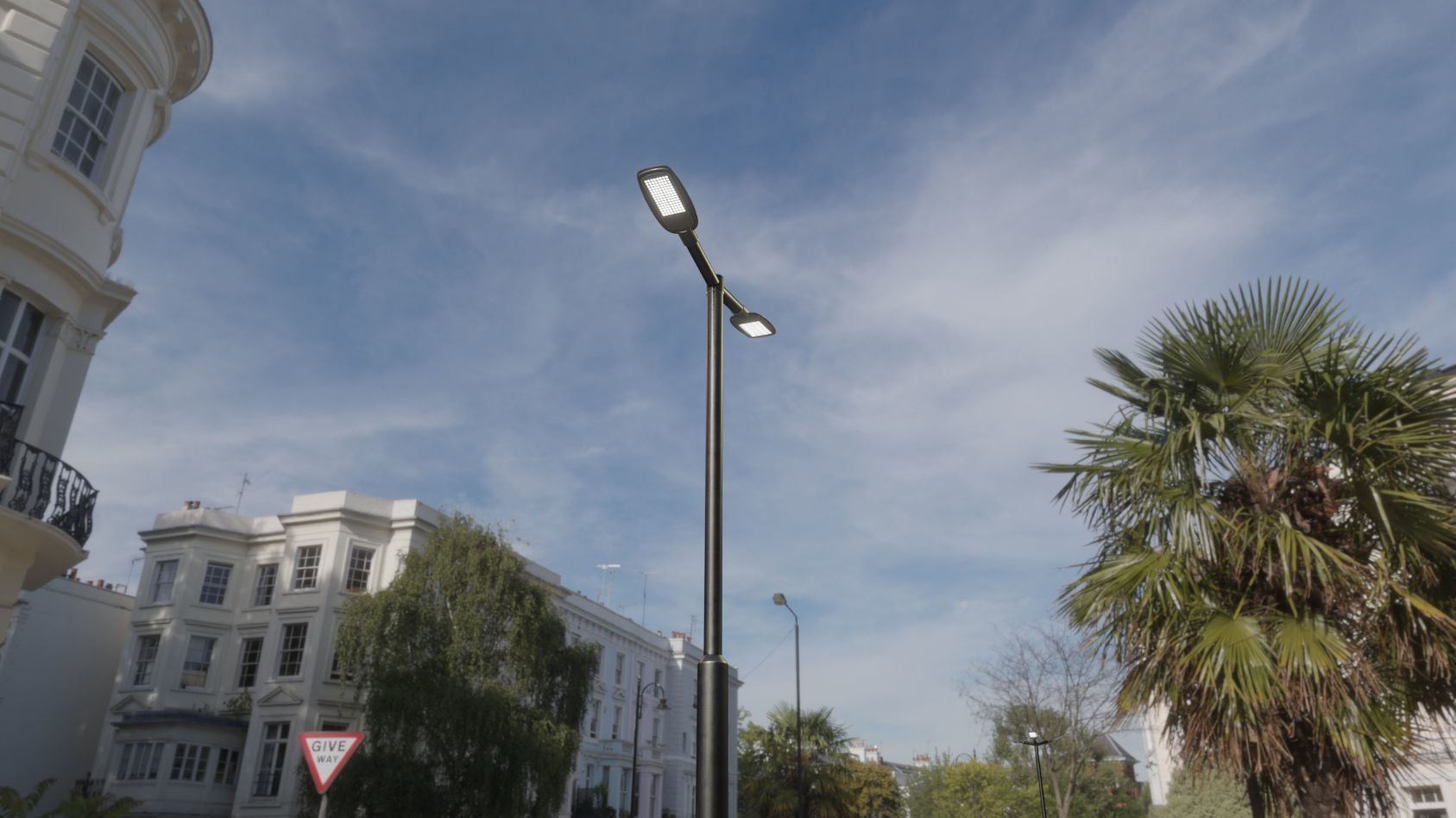 Street Light 12 version 2 3m with pole 3 Low-poly 3D model_95