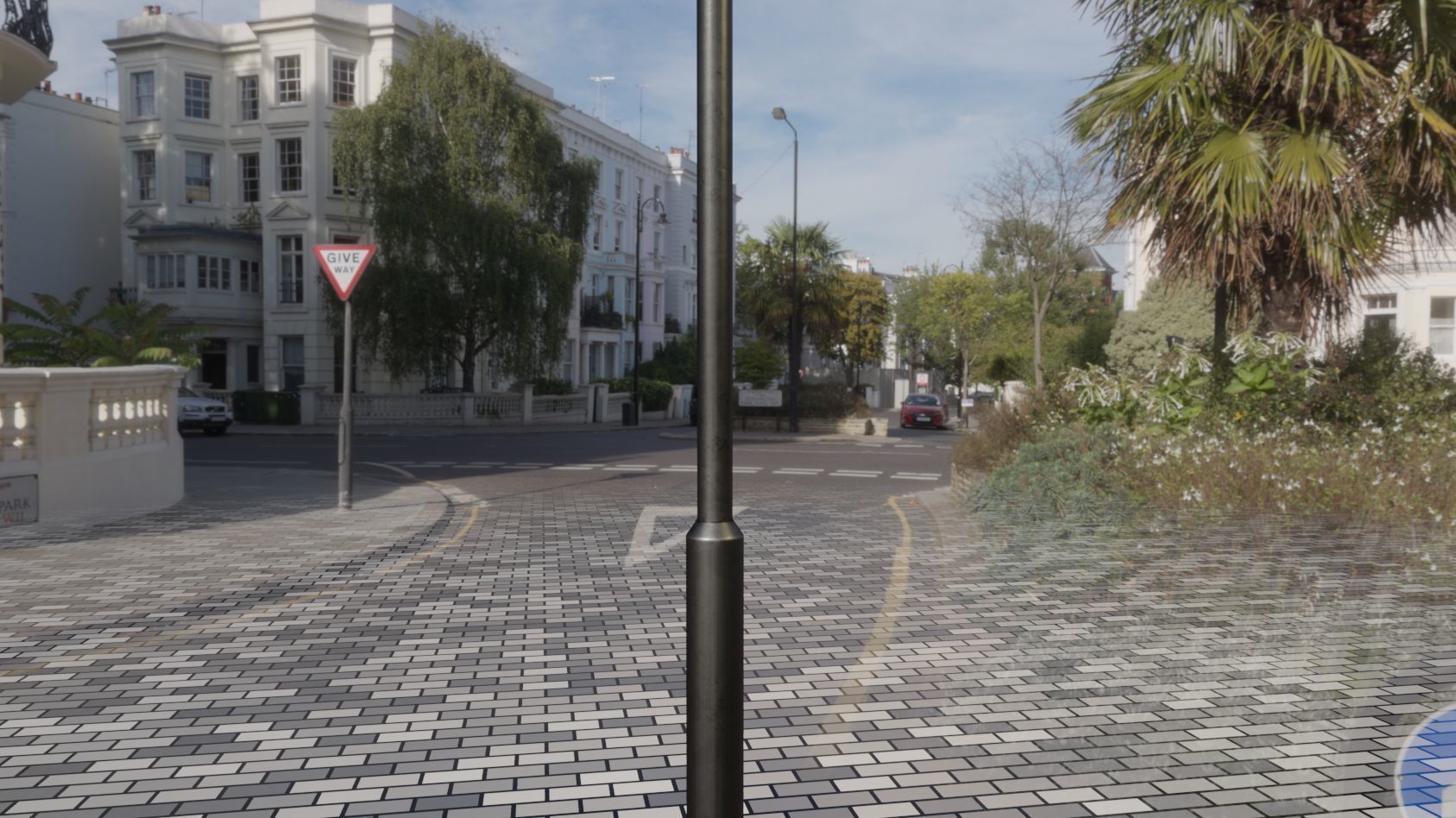Street Light 12 version 2 3m with pole 3 Low-poly 3D model_35