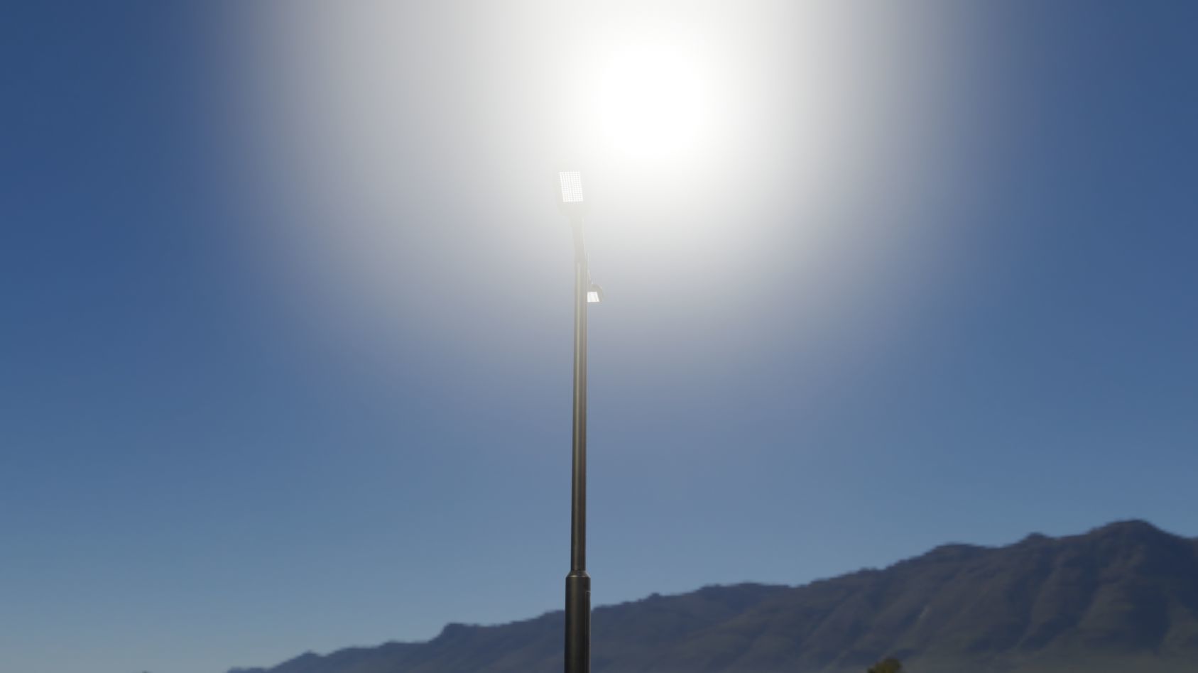 Street Light 12 version 2 3m with pole 3 Low-poly 3D model_78