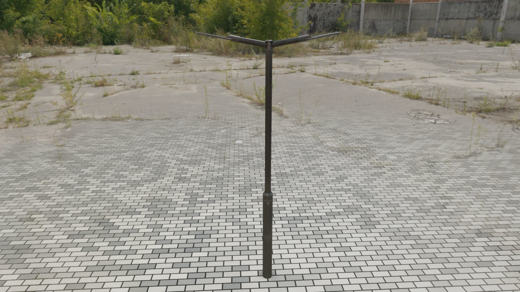 Street Light 12 version 2 3m with pole 3 Low-poly 3D model_21