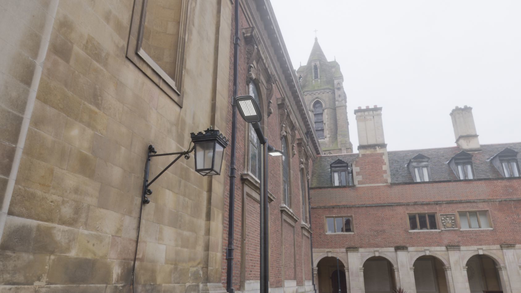 Street Light 12 version 2 3m with pole 3 Low-poly 3D model_12