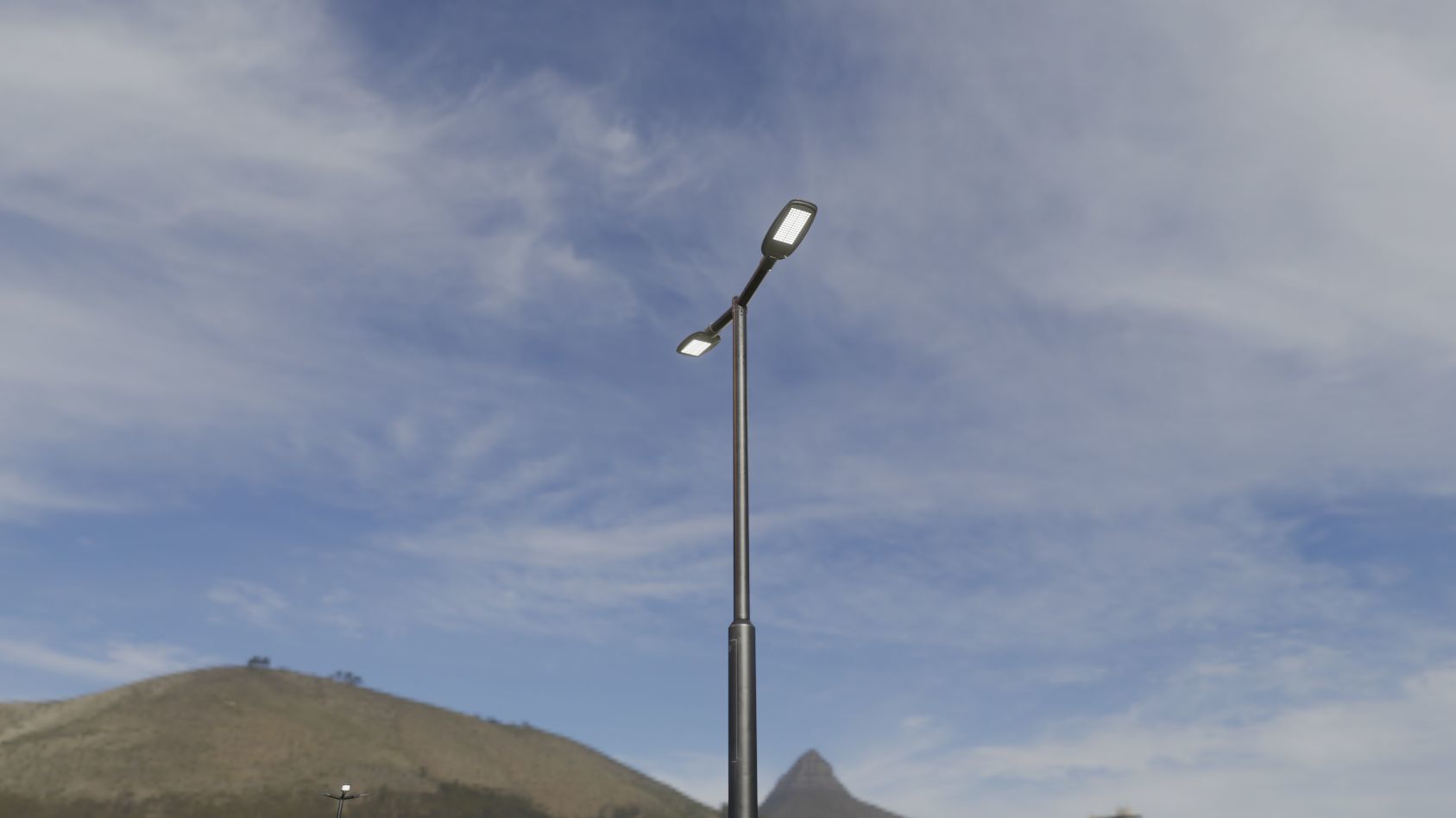 Street Light 12 version 2 3m with pole 3 Low-poly 3D model_92