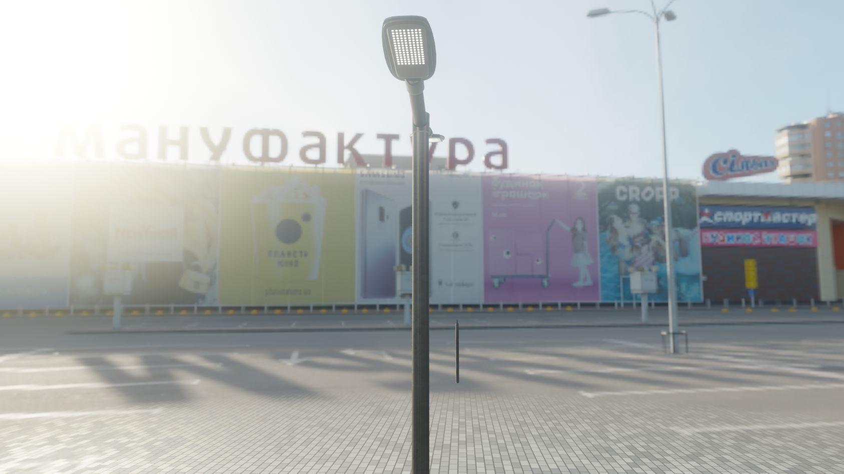 Street Light 12 version 2 3m with pole 3 Low-poly 3D model_44