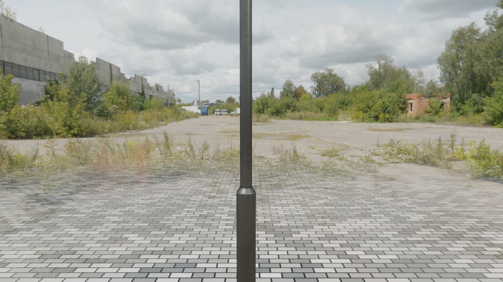 Street Light 12 version 2 3m with pole 3 Low-poly 3D model_36
