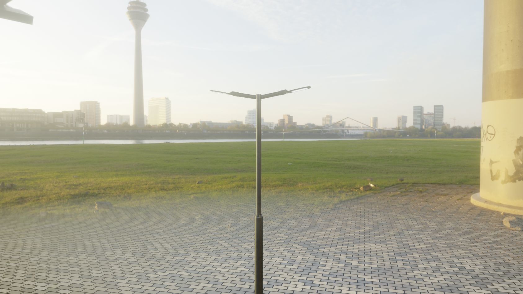 Street Light 12 version 2 3m with pole 3 Low-poly 3D model_70