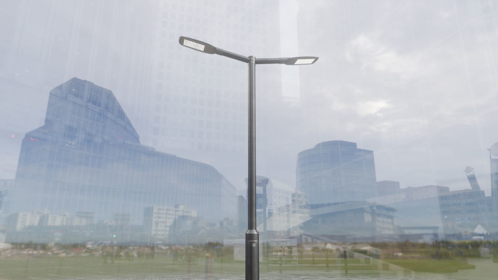 Street Light 12 version 2 3m with pole 3 Low-poly 3D model_17