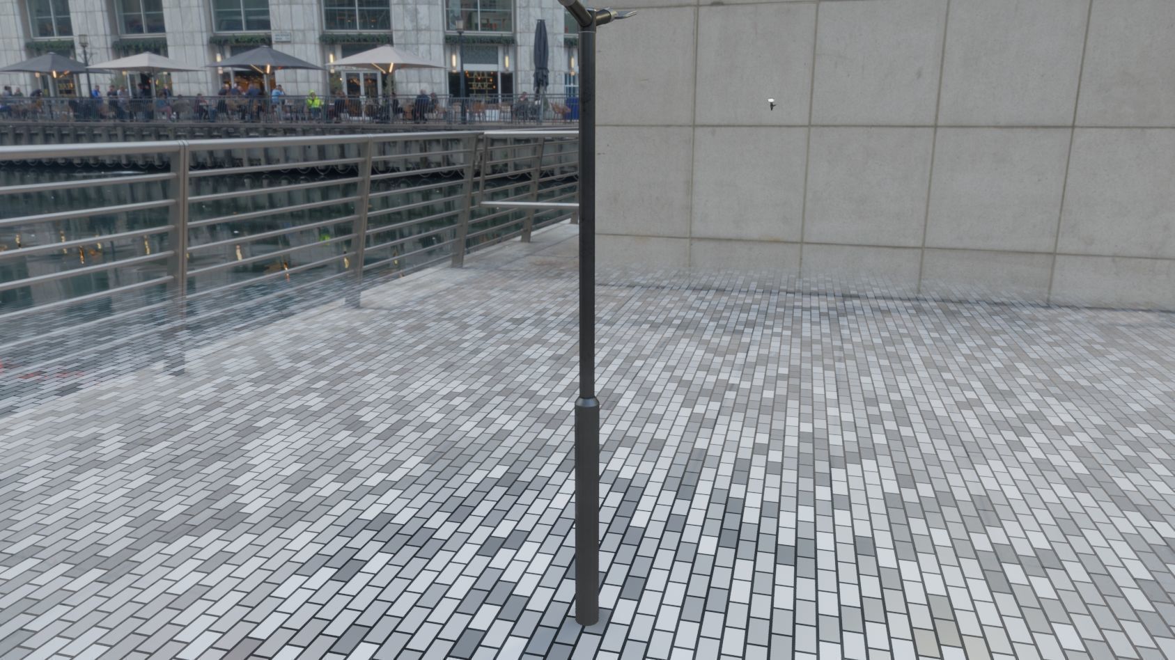 Street Light 12 version 2 3m with pole 3 Low-poly 3D model_31