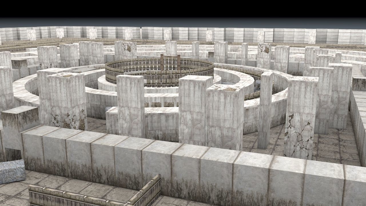 Stone Maze 3D model_9