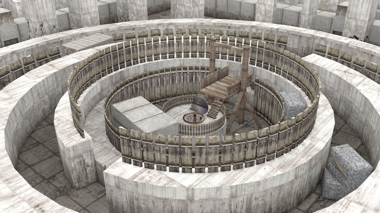 Stone Maze 3D model_7