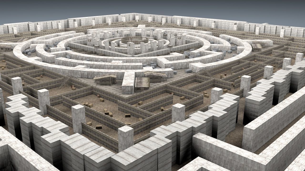 Stone Maze 3D model_20