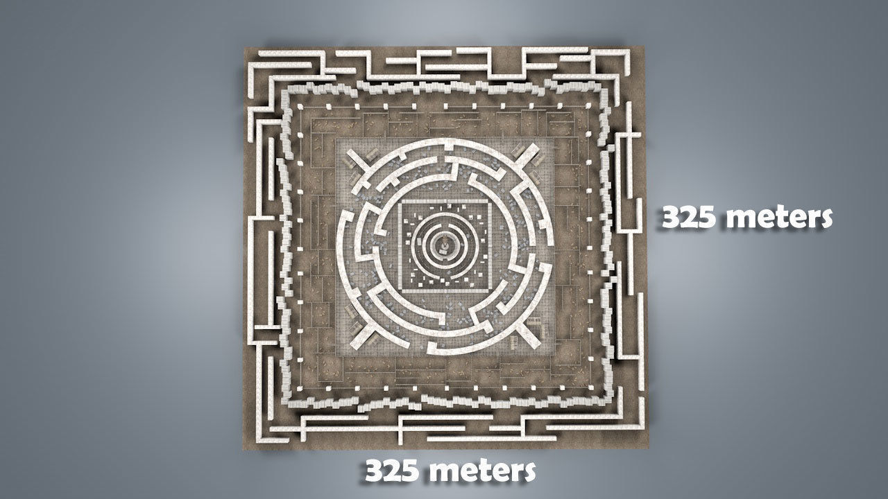 Stone Maze 3D model_1