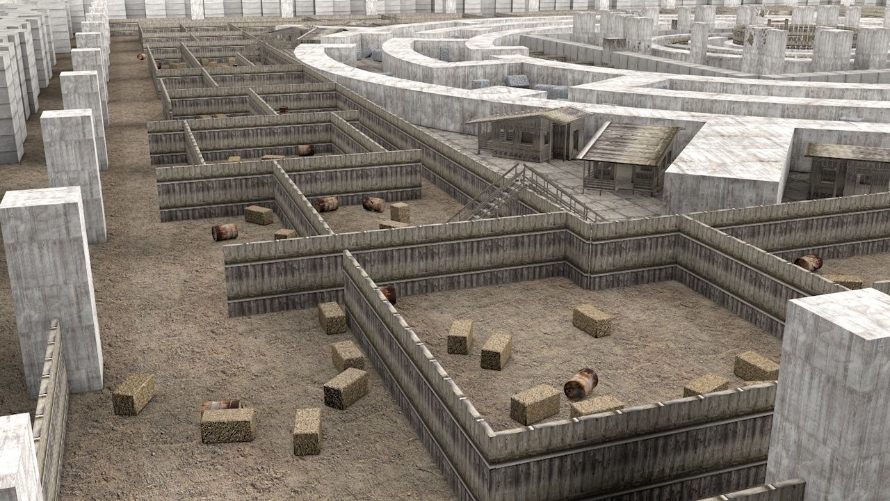 Stone Maze 3D model_16
