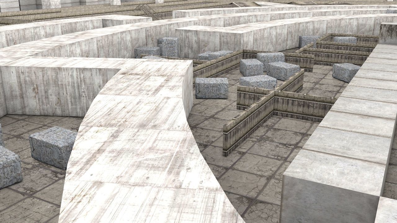 Stone Maze 3D model_10