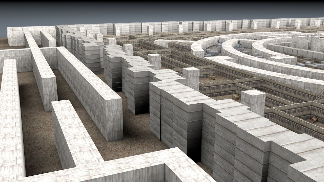 Stone Maze 3D model_15