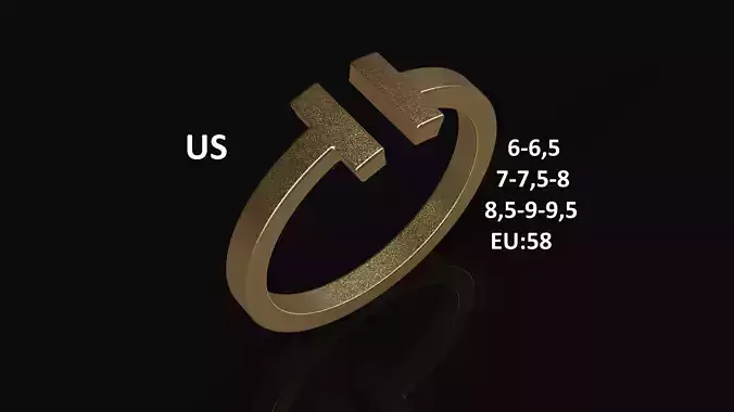 Model 163 Tiffany Ring US Size