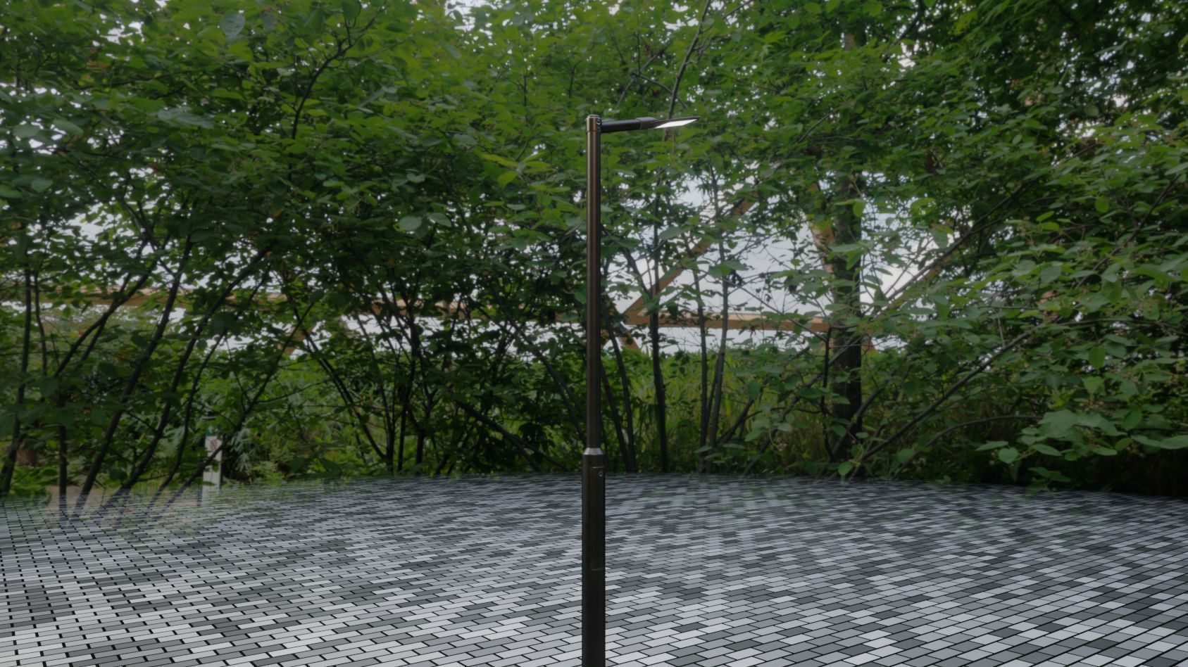 Street Light 12 version 1 3m with pole 3 Low-poly 3D model_82