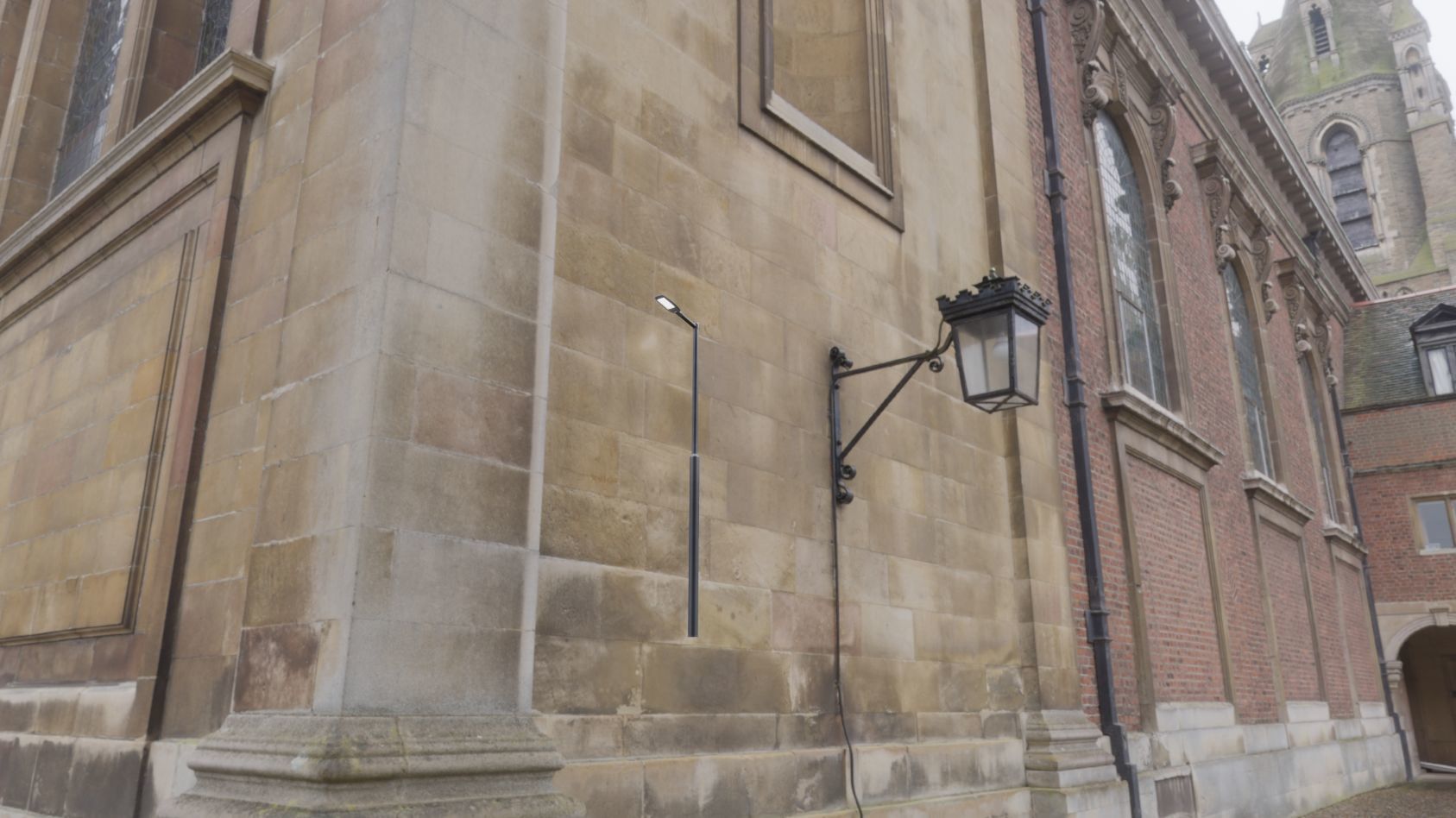 Street Light 12 version 1 3m with pole 3 Low-poly 3D model_29