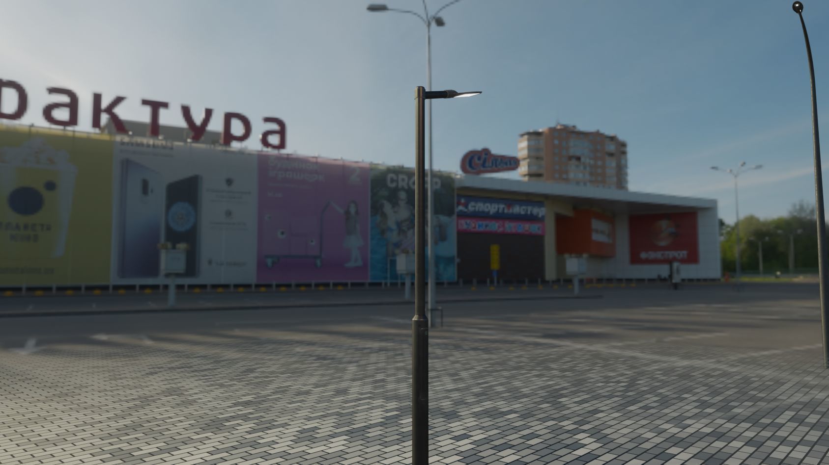 Street Light 12 version 1 3m with pole 3 Low-poly 3D model_81