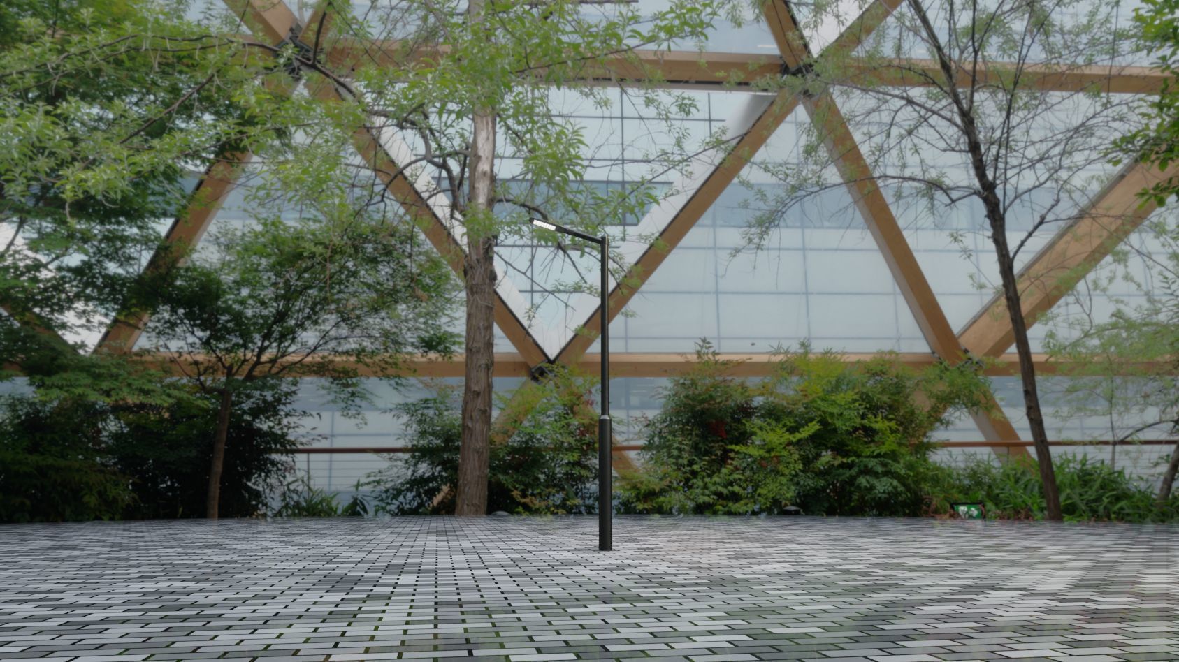 Street Light 12 version 1 3m with pole 3 Low-poly 3D model_67