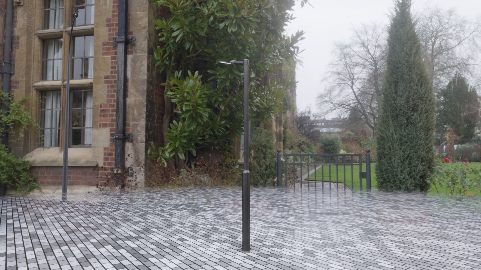 Street Light 12 version 1 3m with pole 3 Low-poly 3D model_74