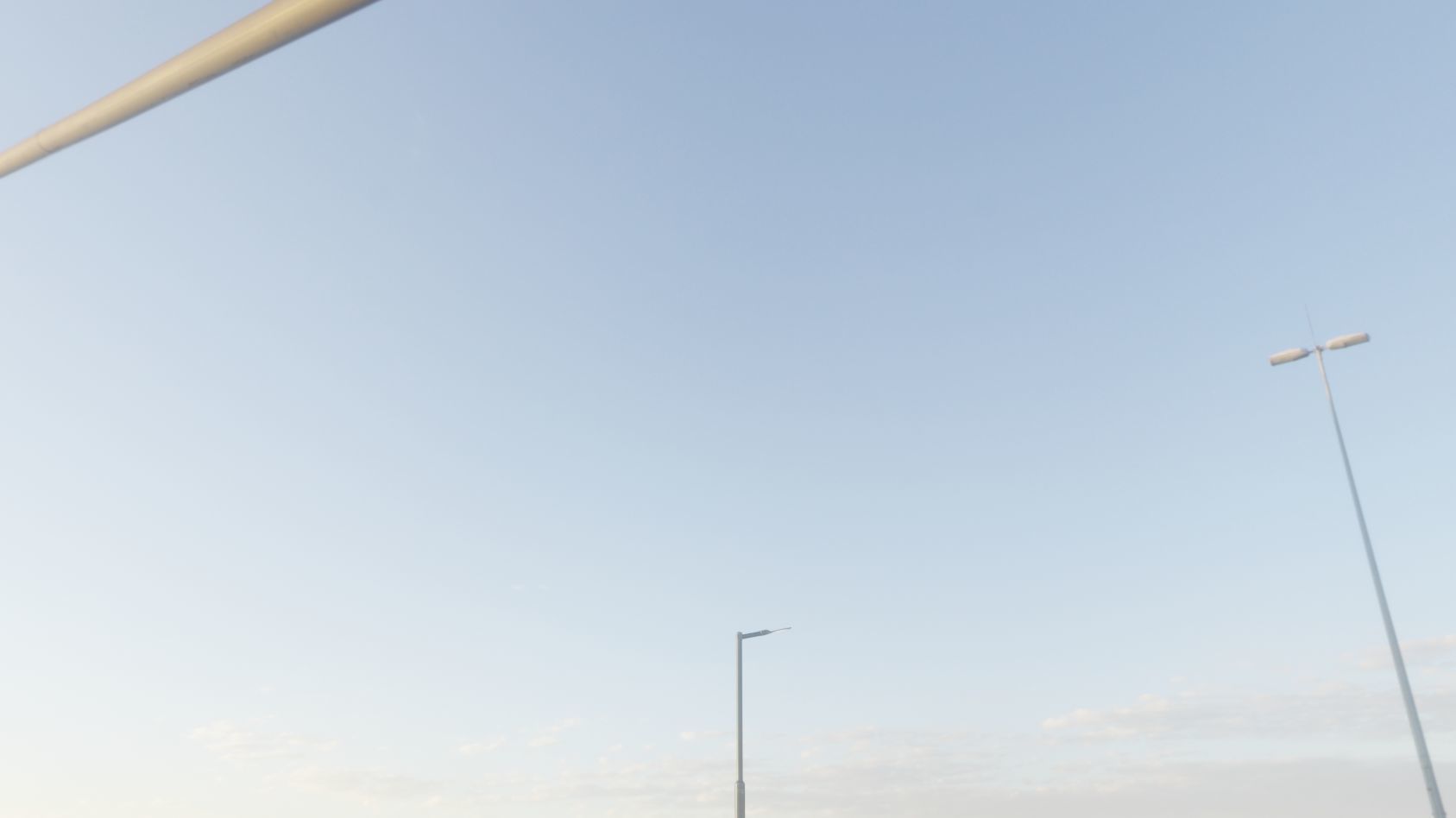 Street Light 12 version 1 3m with pole 3 Low-poly 3D model_15