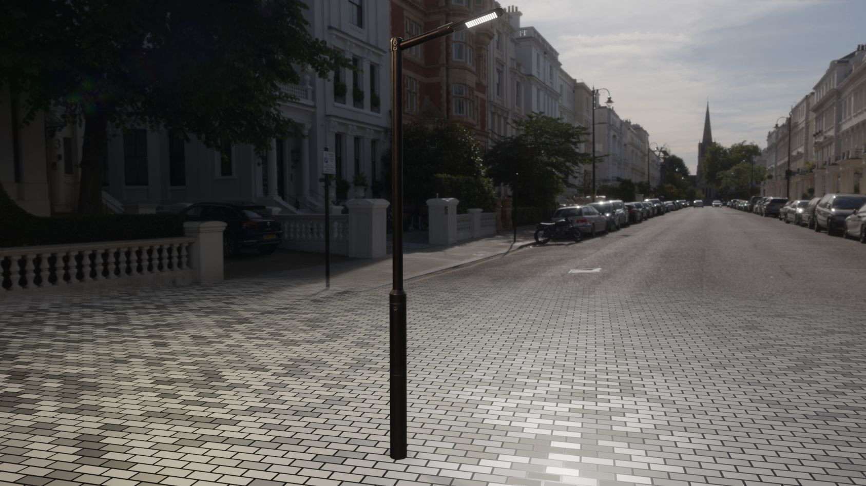 Street Light 12 version 1 3m with pole 3 Low-poly 3D model_87
