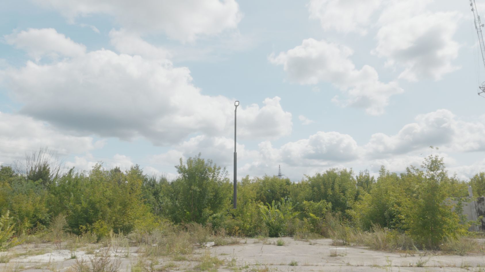 Street Light 12 version 1 3m with pole 3 Low-poly 3D model_58