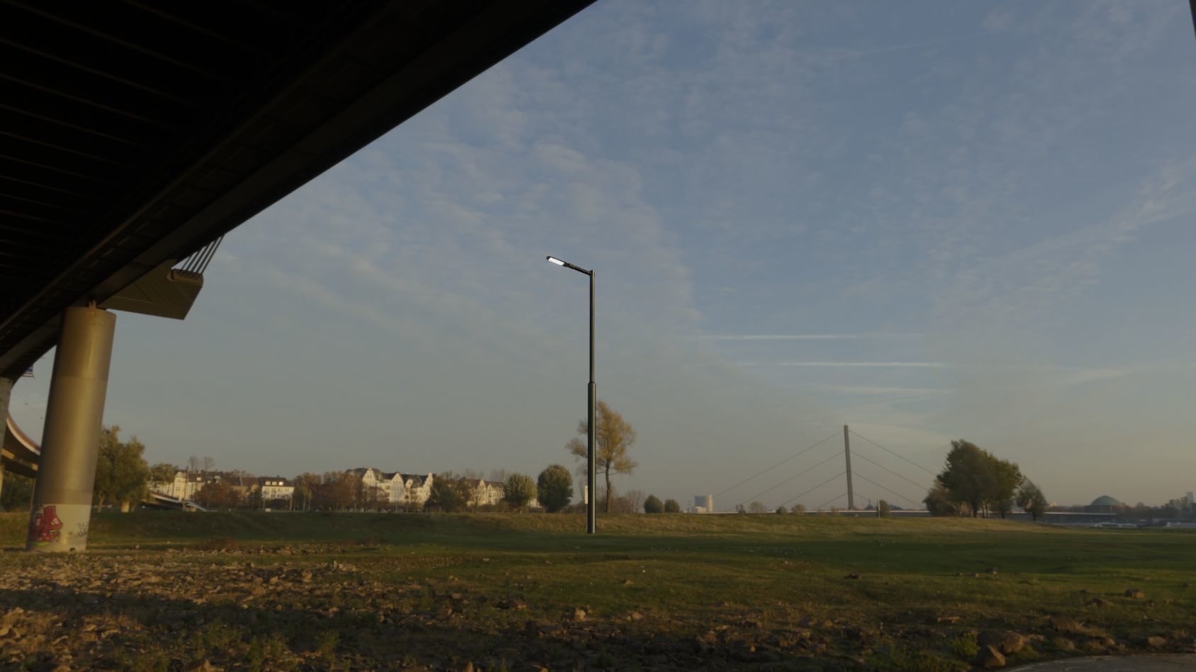 Street Light 12 version 1 3m with pole 3 Low-poly 3D model_32