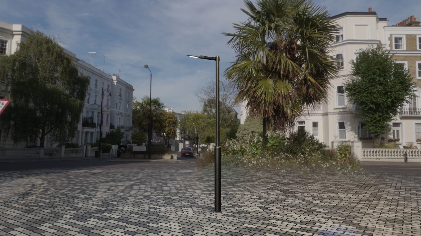 Street Light 12 version 1 3m with pole 3 Low-poly 3D model_72