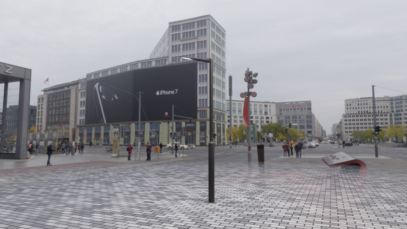 Street Light 12 version 1 3m with pole 3 Low-poly 3D model_71