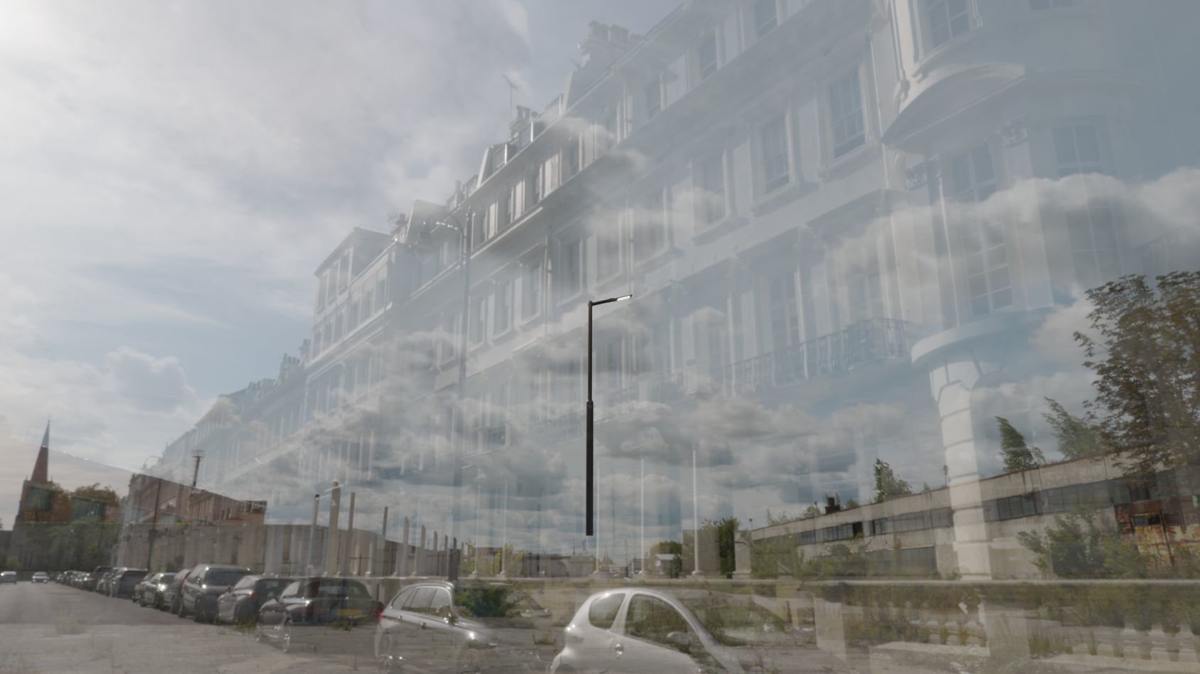 Street Light 12 version 1 3m with pole 3 Low-poly 3D model_50