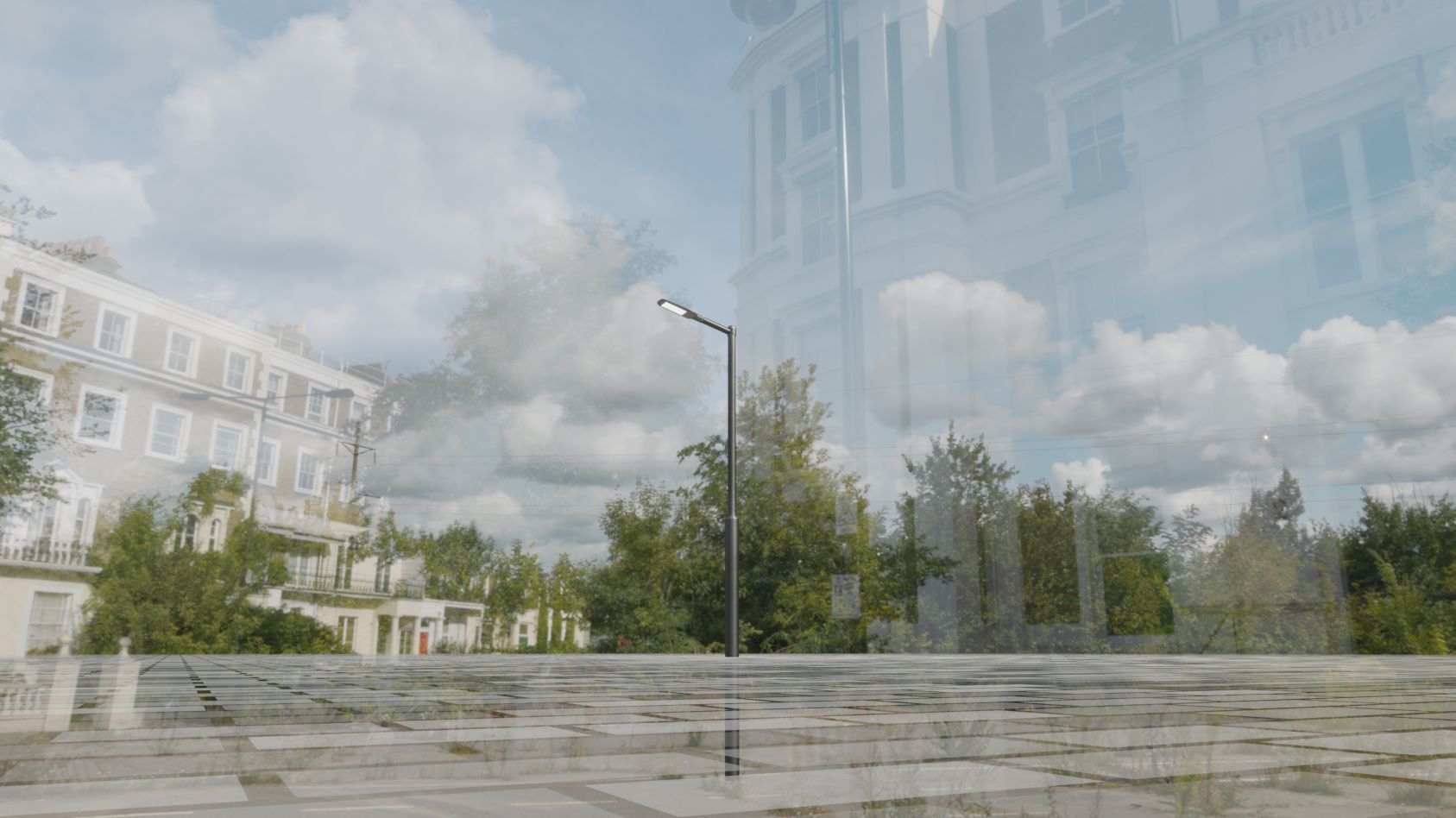 Street Light 12 version 1 3m with pole 3 Low-poly 3D model_65