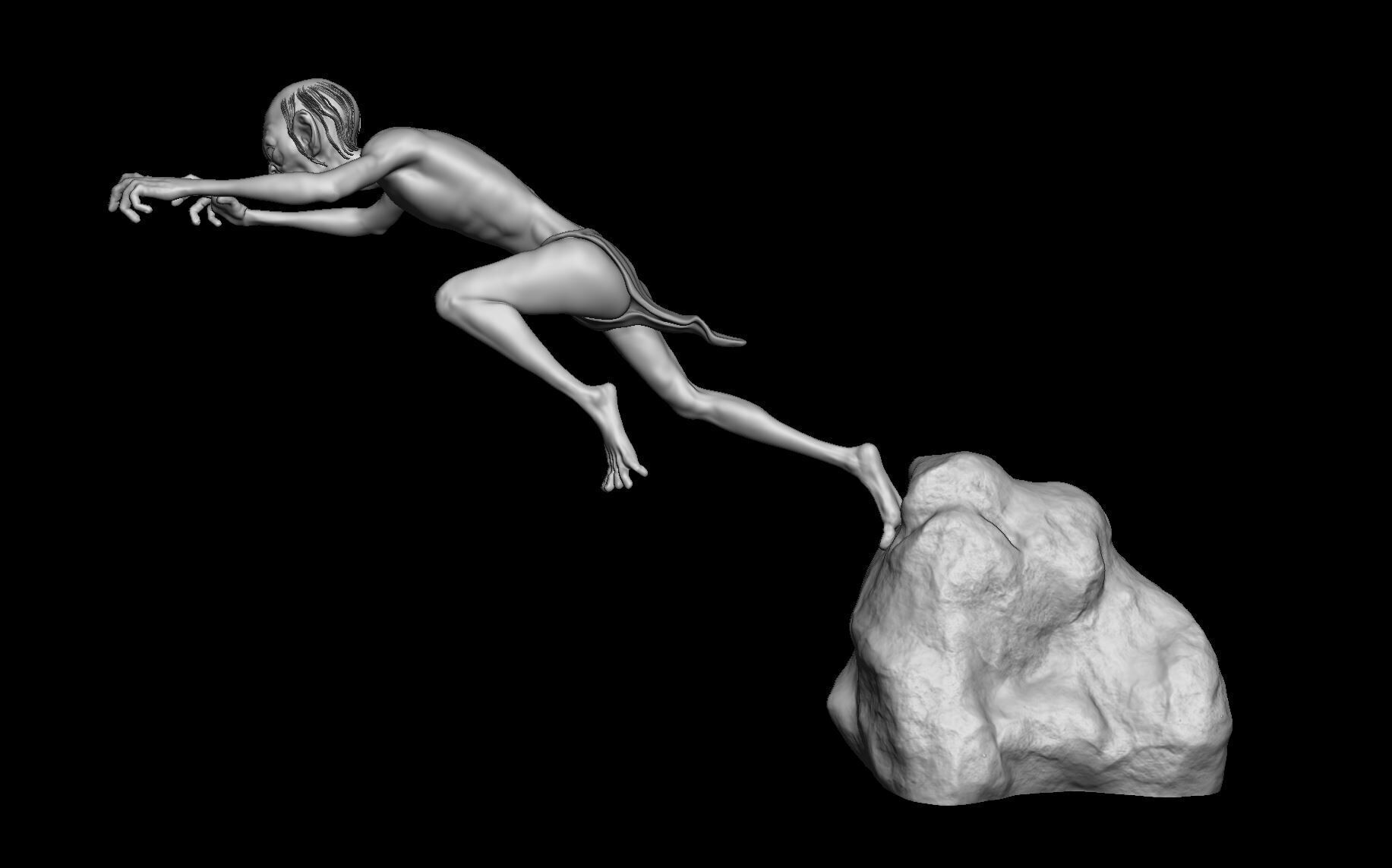 Gollum 3D Print model 3D print model_2