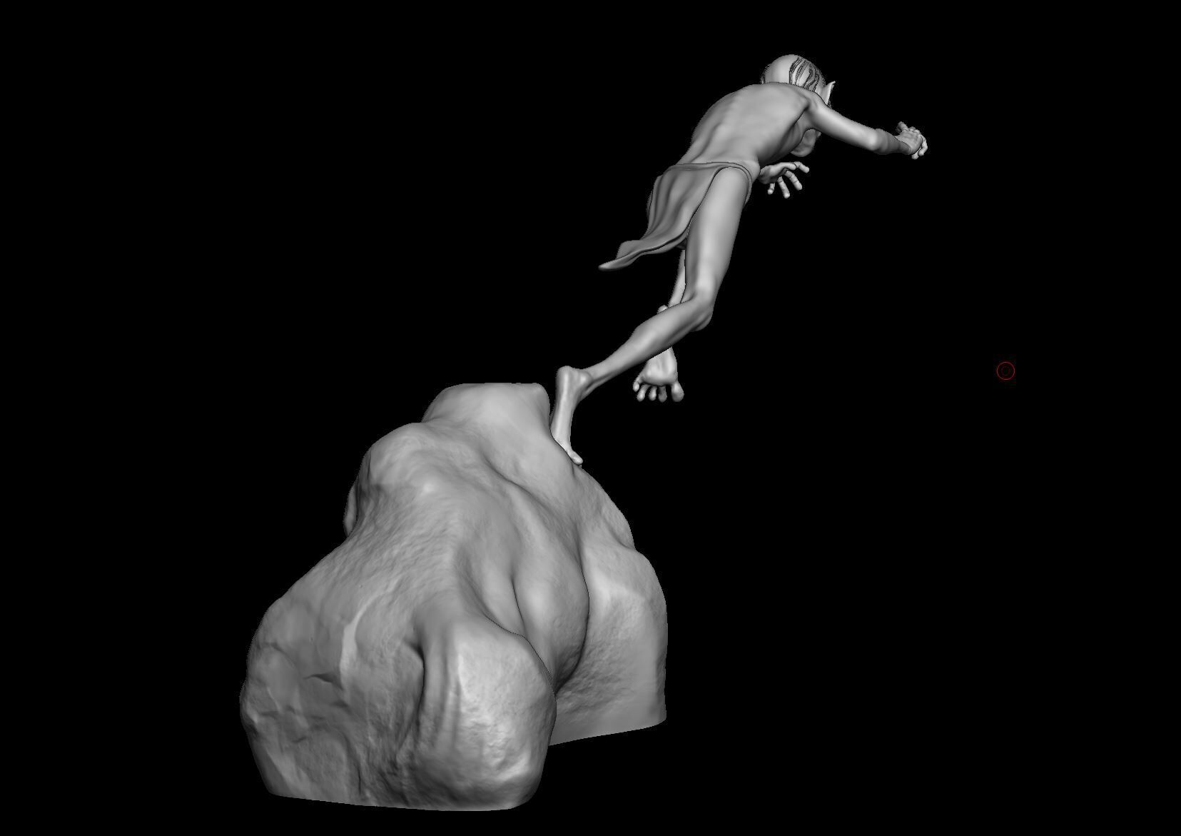 Gollum 3D Print model 3D print model_3