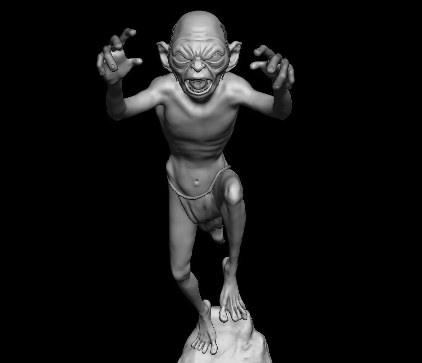 Gollum 3D Print model 3D print model_0